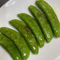 ちゃこ☆★☆'s cooksnap of when they made スナップエンドウのバターコンソメ炒め.