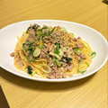 みるくもこ☆'s cooksnap of when they made 絶品☆豚挽き肉とほうれん草の和風パスタ.