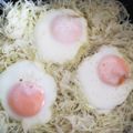 くむちん's cooksnap of when they made 簡単♪朝食に♪キャベツの巣ごもり卵♪.