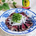 ♪としクック♪'s cooksnap of when they made 新玉ねぎと青じそで♪カツオのたたき.