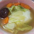 えりこ82☆'s cooksnap of when they made 白だしで簡単！鶏肉と白菜のお雑煮.