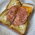 ママメイン！時々子供's cooksnap of when they made フライパンひとつで簡単ハムエッグトースト.