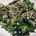 りんの気まぐれ料理's cooksnap of when they made おくらと海苔の梅わさび和え.