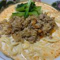 maaa。's cooksnap of when they made 牛乳で作る☆コクまろ辛口坦々麺.
