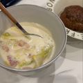 70intheday's cooksnap of when they made キャベツとベーコンの簡単ミルクスープ.