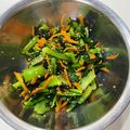 sato3★'s cooksnap of when they made 小松菜とにんじんの旨ドレサラダ.
