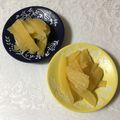 puniＫ's cooksnap of when they made ヤーコンの酢みそ和え（まるでウド！）.