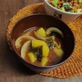 ふか谷's cooksnap of when they made 母の味＊おいもと玉ねぎとわかめの味噌汁.
