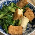 け〜〜ちゃん's cooksnap of when they made 簡単おいしい！厚揚げと大根の葉の炒め物.