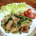 YCHキッチン's cooksnap of when they made 鶏肉とアスパラのレモンネギ塩ソテー♩.