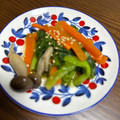なぁたん's cooksnap of when they made 小松菜としめじ、人参の煮びたし〜甘みなし.