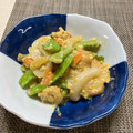 orion1550's cooksnap of when they made ✿新たまねぎと絹さやのふわとろ卵とじ✿.