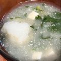 Minon's cooksnap of when they made トロトロ♪じねんじょのおみそ汁.