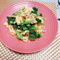 めみたん☆'s cooksnap of when they made 簡単☆小松菜のごま和え炒り卵入り.