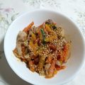 まぶたん's cooksnap of when they made 豚バラ入りかぼちゃと人参のきんぴら.
