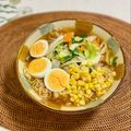 コムギ大好き's cooksnap of when they made みそラーメンに余り野菜を炒めてブチこみ♨.