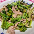 山下製麺's cooksnap of when they made 菜花　豚肉　マヨネーズ炒め.