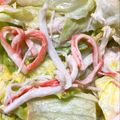 なつんこ★'s cooksnap of when they made レタスとカニカマ☆ごまごまマヨサラダ.