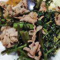くろまりもり's cooksnap of when they made ご飯が進む！空心菜と豚肉の絶品炒め＊.