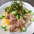☆３匹の子ぶた☆'s cooksnap of when they made 【動画付】簡単 美味しい♪牛肉の混ぜ寿司.