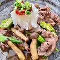 とらもふ's cooksnap of when they made 牛とオクラの炒め物〜梅おろし添え.