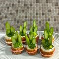 ぱなきん's cooksnap of when they made ♡♡お正月にアスパラと竹輪で門松♡♡.