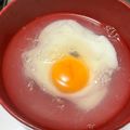 ゆかりりりー's cooksnap of when they made 電子レンジで温泉卵♪.
