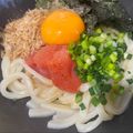 にゃつめ〜's cooksnap of when they made １人ランチ♬♫ 釜玉明太バターうどん.