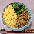 アイリッシュショコラ's cooksnap of when they made そぼろが美味い♪こだわりの三色丼★.