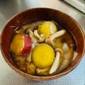 azbjbn's cooksnap of when they made 生姜が香る♡さつまいものお味噌汁.