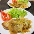 かなぽん☆☆'s cooksnap of when they made 豚ロースの★にんにく味噌ダレ焼き.