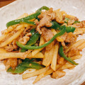 あっちゃんキッチン♪'s cooksnap of when they made 簡単節約☆豚コマとジャガイモで♪青椒肉絲.