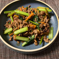 まーちゃろう's cooksnap of when they made 小松菜と厚揚げの炒め.