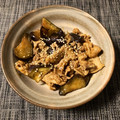 まーちゃろう's cooksnap of when they made 簡単節約☆豚こまと茄子のさっぱり甘酢炒め.