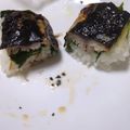 おにもつちゃん's cooksnap of when they made 塩サバフィレで★簡単★焼きさば寿司♪.
