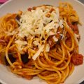 lemonina's cooksnap of when they made ナス＆トマト＆ツナのスパゲッティー.