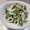 京ん家's cooksnap of when they made セロリの葉消費☆５分で和風おかかサラダ.