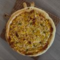 たべものにっき　tabemono's cooksnap of when they made パリパリ生地のピザ.
