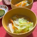 フジぽん's cooksnap of when they made キャベツと人参の味噌汁～♪.