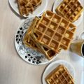 はままー's cooksnap of when they made HMで作るスタバ風アメリカンワッフル.