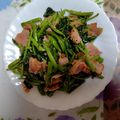 ふう's cooksnap of when they made 空心菜とベーコンのゴールド炒め.