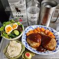 ebipeco's cooksnap of when they made 簡単！ふわふわハンバーグ♪.