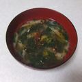きらり流れ星's cooksnap of when they made オリーブオイルで温まる～お味噌汁♪.