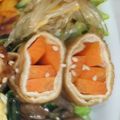 ちゃちゅ2's cooksnap of when they made 簡単♡人参の油揚げ巻きの煮物☺お弁当にも.