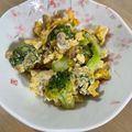 ふぅ＆かず's cooksnap of when they made ブロッコリーと挽き肉卵のふわふわ炒め.
