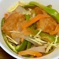 ☆ごはんできた☆'s cooksnap of when they made 唐揚げとパプリカの甘酢あん.