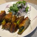 umizarusuki's cooksnap of when they made ☆かぼちゃの豚バラ巻きの照り焼き☆.