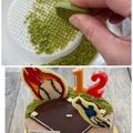 まくのうち's cooksnap of when they made 甲子園ケーキ２ 野球小僧のために.