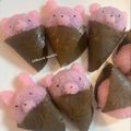 Kaori0720's cooksnap of when they made レンジで簡単♪桜餅（道明寺）.