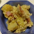 107yoko's cooksnap of when they made さつまいもとベーコンのクリチマヨサラダ.